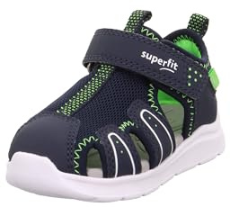 Superfit Jungen Wave Sandale, Blau Hellgrün 8050, 24 EU