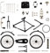Bahan alamy Fahrrad Modell Spielzeug, 1:10 Simuliertes Fahrrad-Modell, DIY Retro Finger Fahrrad, Mini Fahrrad SpielzeugSchlafzimmer Büro Dekor Geschenk für Kinder (Schwarz)