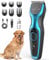 oneisall Leise Hundeschermaschine, Profi Schermaschine Hund Katze, Elektrische Tierhaarschneidemaschine mit 7000RPM Leistungsstarkem Motor, geeignet für lange/dicke/verfilzte lockige Tierhaare