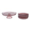 Karaca Lily Braun 7 Teiliges Service Set Dessertdose Dessertbox-Kuchenset Kuchen-Set, Kuchenteller, Material Glas, Besonderes Geschirr, Einzigartiges Design, Praktischer Gebrauch