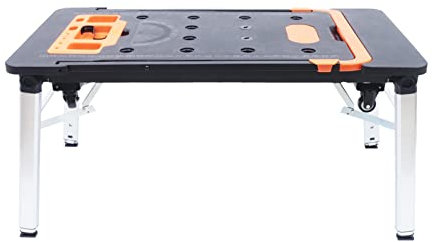 7-in-1 Werkbank Arbeitstisch Tisch | Vielseitig | Robust | Max. 250 kg Belastung | Höhenverstellbar | Schneller Funktionswechsel | 13,50 kg Gewicht