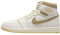 Jordan 1 Retro High Og Craft Herrenschuhe, Weiß / Blassgelb-Schwarz (Sail/Pale Vanilla-Black), EU-Größe 42