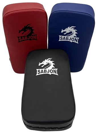 Sabjon KIckpad Tritt Pratze Schlagpratze MMA Thaiboxen Kickboxen (Red)