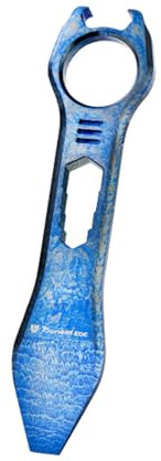 Titanio EDC Leva Bar Multi Strumento Apribottiglie Estrattore Chiodo Piede di porco Cacciavite Dimensioni Compatte EDC Multi Tool