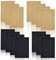 DTYGUIXE 14 Stück Notizbücher Set Kraftpapier Leeres Notizbuch A5 Kariert Notizheft Blanko Tagebücher Kraft Cover Skizzenbuch Notizblock für Schreiben, Zeichnen, Notizen machen (Braun, Schwarz)