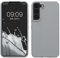 kwmobile Schutzhülle kompatibel mit Samsung S22 Hülle - Silikon Case Handyhülle S22 - Handyhülle Samsung S22 weiche Oberfläche - kabelloses Laden - Grau