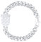 d'origine Kroatien Wappenarmband, Kroatisches Armband, Kroatien Kette, Kroatien-Flaggenkette, Kroatien-Schmuck, Kroatien Schmuck für Herren Silber