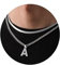 Kette Herren Kette mit Buchstaben A-Z Silber Gold Schwarz Buchstaben Kette Edelstahl Anhänger Halsketten Doppelkette Necklace Men 18+20 Inches Abschluss Geburtstage Geschenke für Männer (Silber A)