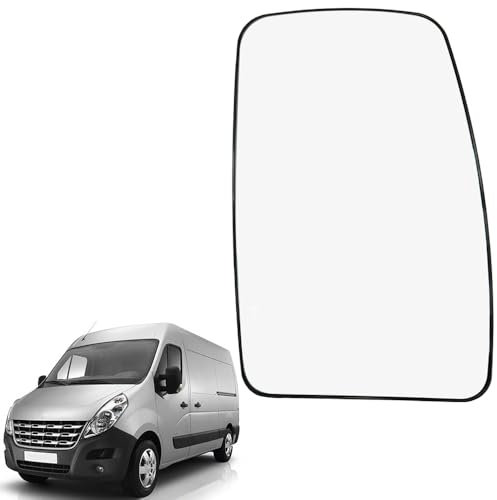 Ruolin Spiegelglas Rechts, Außenspiegel Glas Ersatz Spiegelglas Beheizbar Rechts Kompatibel mit Movano NV400 Master 3