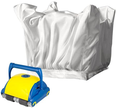 Sac filtrant de piscine – Sac filtrant robotique Aquabot, substitut du sac filtrant pour nettoyeur de piscine | Sac de remplacement de filtre à mailles fines lavable, sac filtrant d'écumoire de piscin