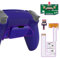 eXtremeRate Rise V3 Remap Kit per ps5 Controller BDM-030/040/050,Back Button Levette Posteriore per ps5 Joystick,Tasti Aggiuntivi&Cover Grip Gommato per Joypad,Senza Controller,Cobalt Blue
