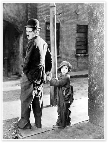 Posterlounge The Kid, Charlie Chaplin, Jackie Coogan, 1921 Poster | 30 x 40 cm Schwarz-Weiß Wandbilder Wanddeko