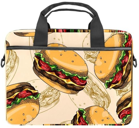 VAPOKF Modello senza cuciture di Bueger Laptop Shoulder Messenger Bag Crossbody Briefcase Messenger Sleeve per 13 13.3 14.5 Pollice Laptop Tablet Proteggere Tote Bag Caso, Multi, 11x14.5x1.2in