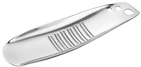 OFFSCH Edelstahl Knoblauch Ingwer Reibe Mit Tiefem Griff Ergonomisch Kleine Küchenreibe Für Gemüse Und Gewürze Langlebiger Gemüseschneider Für Schnelle Zubereitung