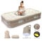 WJ Single Inflatable Air bed, Air Mattress with built-in Electric Pump, Upgraded 5th Generation Pump Self-Inflation/Deflation, Blow Up Mattress Flocked Surface for Home Camping, 190x100x40cm (Single)