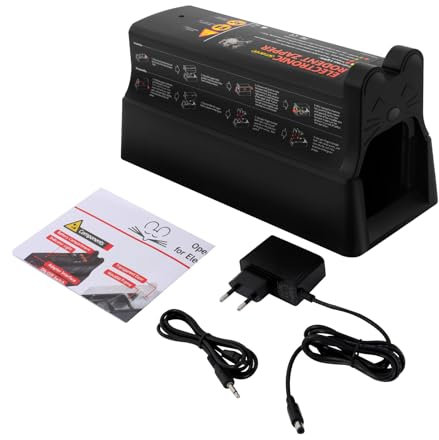 Yolancity Elektrische Rattenfalle Rattenfalle Elektrisch, Elektrische Rattenfalle Outdoor Geeignet für Beseitigung von Mäuse, Hamster, Wühlmäuse Professionelle Mausefalle
