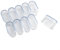 Stuhlbeinkappenschutz, Gummi- und PVC-Abdeckungen für Tische und Büromöbel, transparent, 20 x 40 mm, 10 Stück