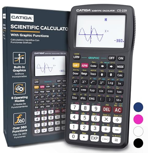 CATIGA Scientific Calculator with Graphic Functions, Upgraded Multi-Mode Graphing Calculators for Students, High School & College Calculator Scientific, Calculadora Cientifica, CS-229