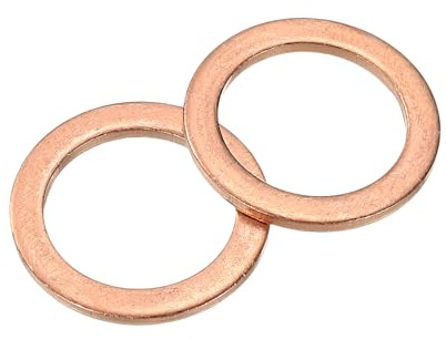 QUARKZMAN 16 Stück Unterlegscheiben Set, M16 x 22mm x 1.5mm Messing Ring Beilagscheiben Sortiment, Flach Sicherungsscheiben Flachdichtung Metallscheiben für Schrauben Bolzen Muttern