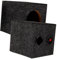 OSALADI 1Paar Quadratische Lautsprecherbox für Auto Subwoofer Box mit Teppichboden Leeres Design für Klangleistung Installieren für DIY Langlebig