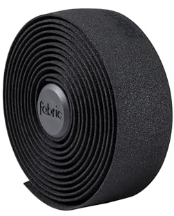 Logo Handlebar Tape - Road Bike Bar Tape with Handlebar Plugs and Finishing Strips - 200 x 3 cm - 2.5mm Thick Black