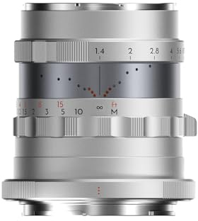 Thypoch Simera 28mm f/1.4 Full-Frame Z-Mount Prime Lens – Manual Focus Fast Aperture Lens for Nikon Z Cameras (Z30, Z50, Z50II, ZFC, Z5, Z5II, Z6, Z6II, Z6III, Z7, Z7II, Z8, Z9, ZF) – Silver