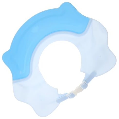 UTHCLO Wasserdichte Verstellbare Haarwaschschutz Duschhaube mit Leichtem Flexiblem Kunststoff für Junge Mädchen und Kleinkinder Ohrenschutz und Angenehmes Tragen Praktischer Kopfschutz