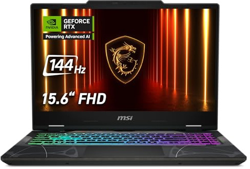 MSI Cyborg 15 Gaming Laptop| Intel Core™ 7 240H | NVIDIA GeForce RTX 5060 | 15.6'' FHD 144Hz Screen |16GB DDR5 RAM | 1TB SSD | Windows 11 Home | Translucent Black