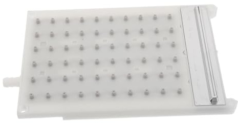 Boquilla de Pulverización de Ducha Rectangular de Plástico, 60 Orificios | Beige, Inserto de Tubo Doble, para Baño, Caudal Uniforme y Resiste Acumulación Mineral