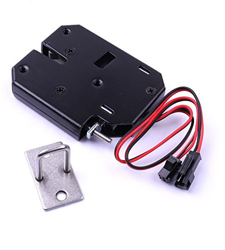 Atoplee 1 verrou électrique pour porte d'armoire à dossiers 12 V CC 2 A (73 mm x 59,5 mm x 13 mm).
