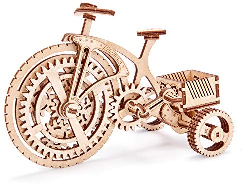 Wood Trick 3D-Fahrradspielzeugmodell aus Holz - Fahrradmodellbausatz Mechanisches Modell zum Bauen - 3D-Holzpuzzle, Montagemodell, ECO-Holzspielzeug, Bestes DIY-Spielzeug - STEM