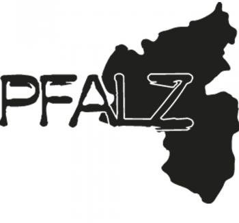 Aufkleber Applikation - Pfalz - AP1731 - versch Farben zur Wahl Farbe schwarz