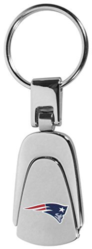 NFL New England Patriots Unisex Siskiyou Sportssteel Teardop Key Chain, Steel, One Size