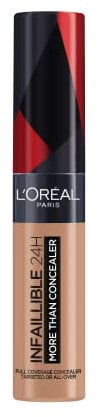 L'Oréal Paris Concealer zum Abdecken und Auffrischen, Für ein deckendes Finish und bis zu 16H Halt, Infaillible More Than Concealer, Farbe: 329 Cashew, 11 ml