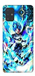 Schutzhülle für Samsung Galaxy A51, Motiv Manga Dragon Ball Vegeta, Blau