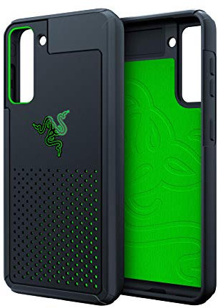 Razer Arctech Pro Black für Samsung Galaxy S21 - Schützendes Case mit Thermaphene Kühl-Technologie (Schutz vor Stürzen aus bis zu 3 Metern, Antibakteriell, 5G-Kompatibilität) Schwarz