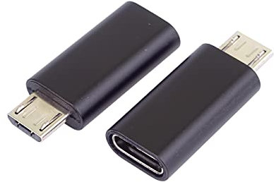 PremiumCord USB-C pour l'adaptateur Micro USB, Socket Micro-B/Plug, Noir