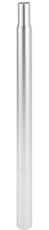 X AUTOHAUX Fahrrad Sattelstütze Aluminiumlegierung Sattelstützenrohr Silber 27.2 mm x 450 mm