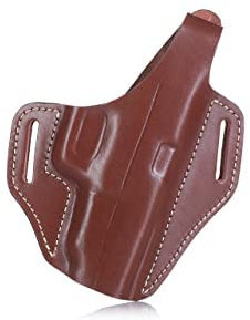 Multifit OWB Pancake Leather Holster with Thumb Break Brown, Right Hand, Size 2221