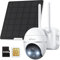 ieGeek 4G/3G LTE Cámara Vigilancia Exterior Solar Inalámbrica, 2K IP Cámara Tarjeta SIM con Batería 10000mAh, Visión Nocturna Color, PIR Detección Humana, PTZ 355°120°, Alarma de Luz y Sonido