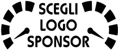 Adesivo personalizzato con il tuo logo o marchio famoso - sticker sponsor auto moto tuning motocross grafica bici Mtb modellismo - fino a 1 m di lunghezza (Adesivo con 1 colore)