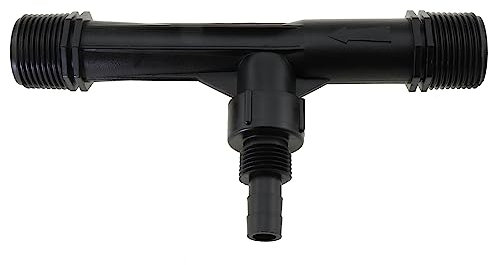 LUORNG Inyectores mezcladores de fertilizantes Venturi de riego de 1 pulgada (33 mm), herramienta de agricultura de tubo de riego de plástico negro