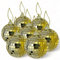 MIJOMA Set Spiegelkugeln zum Aufhängen: Discokugel, Christbaumkugeln & Heimdekoration, Weihnachtsdekoration & Partydekoration für stilvolle Atmosphäre (6 cm - 8 Stück, Gold)
