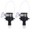 lvzhen 2Pcs Hose Tap Connector | Round Diameter 15mm and 20mm Kitchen Tap Hose Connector | Adjustable Stainless Steel Collar Garden Tap Connector for Hose Pipe