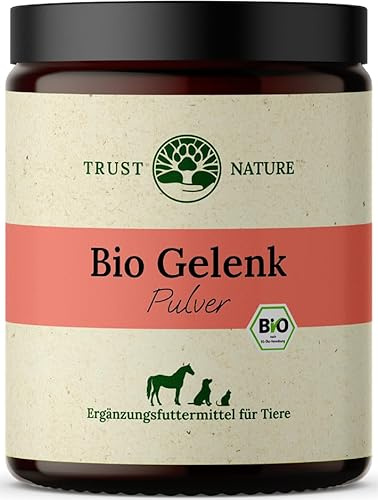 Trust Nature Bio Gelenkpulver für Hunde – für mehr Beweglichkeit & aktive Gelenke – natürliche Gelenkpflege mit Teufelskralle & Kurkuma – Made in Germany