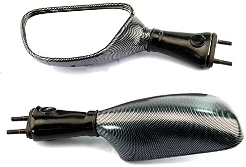 2 teile/para Motorrad Spiegel Rückspiegel Rückseite Spiegel Für KAWASAKI ZX-6R ZX9R ZZR600 Für Ninja 650R ZX 636 6R 9R 1998 1999 2000 2001 2002 2003 (Color : Carbon fiber)