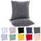 Lotusein Kissenbezug 60x60 cm (2er Set) - Anthrazit - 100% Jersey Baumwolle 175 g/qm Kissenbezüge - Kissenhülle für Kissen mit Reißverschluss - Oeko-Tex Zertifiziert