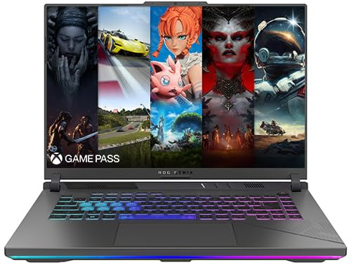 ASUS ROG Strix G16 (2024) Gaming Laptop, 16” ROG Nebula Display 16:10 QHD 240Hz, NVIDIA GeForce RTX 4060, Intel Core i9-14900HX, 32GB DDR5, 1TB PCIe Gen4 SSD, Wi-Fi 6E, Windows 11, G614JVR-ES96