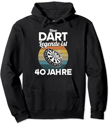 Diese Dart Legende ist 40 Jahre 40 Geburtstag Dart Pullover Hoodie