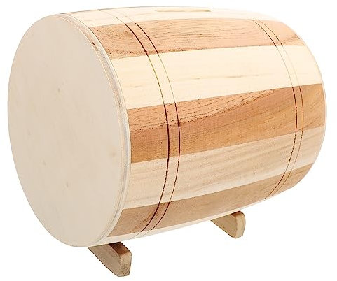 Holz Geldbank in Weinfassform, Kreative Spardose für Zuhause